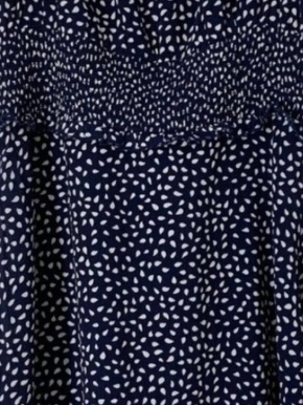 Women’s Skater Fit & Flare Smock Frill Navy Dress - Picture 1 of 8